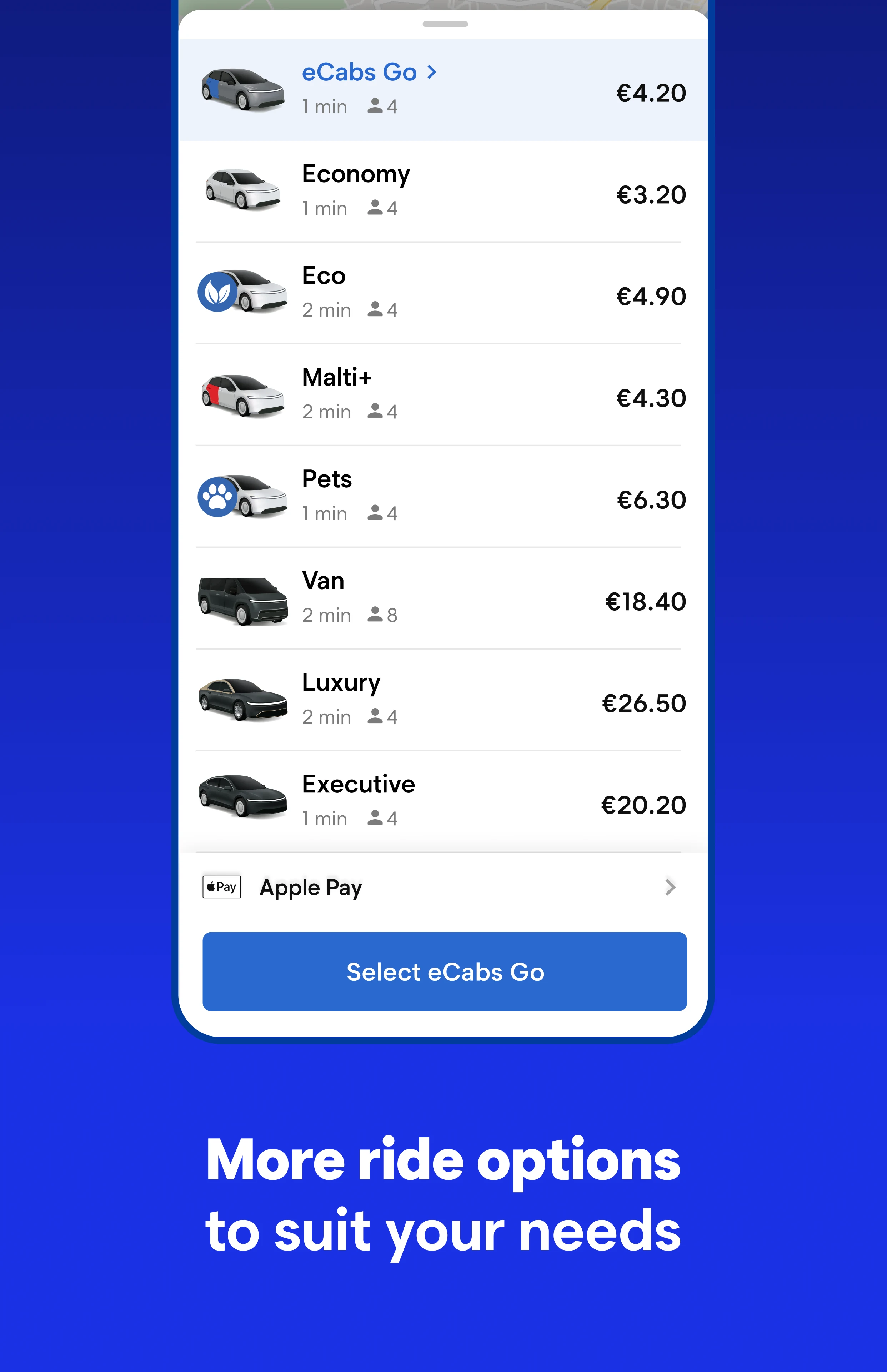 eCabs: Request a Ride screenshot